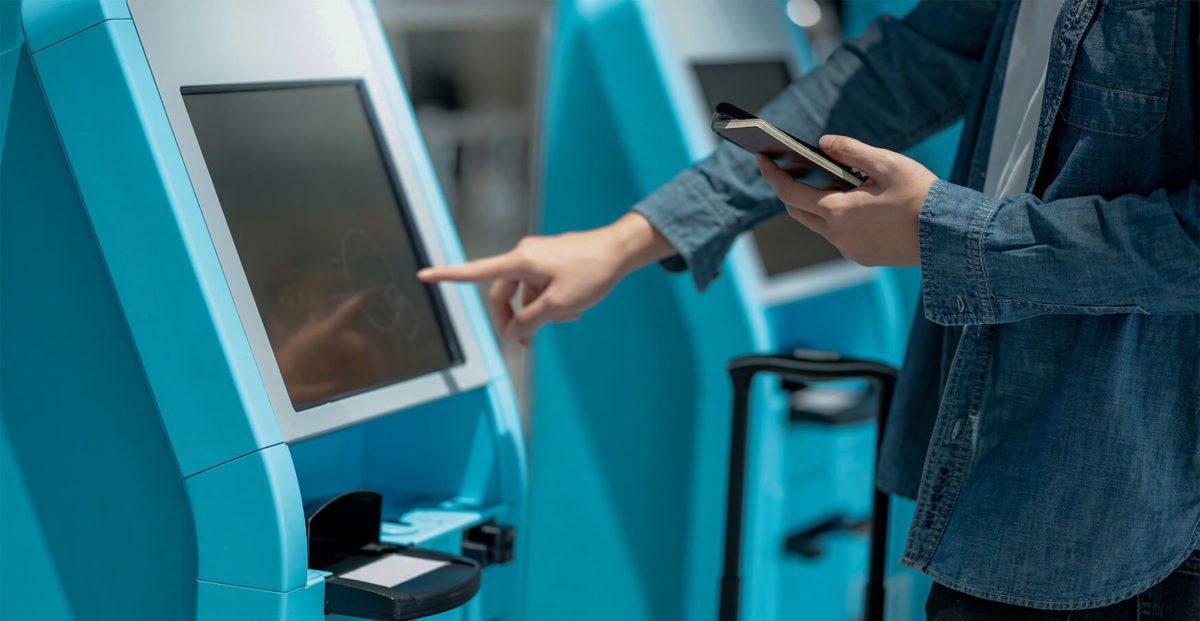 using a kiosk