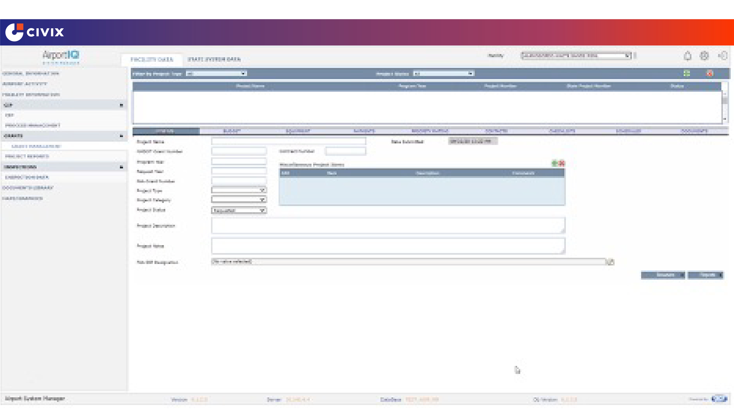 Civix's Aviation System Manager Screenshot