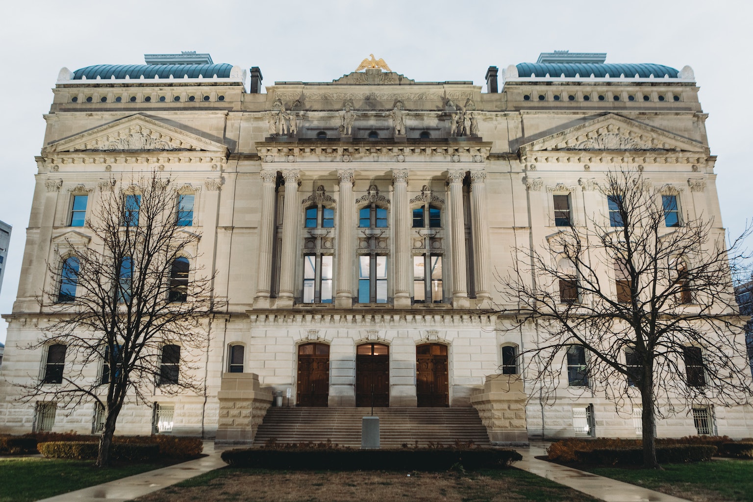 Exterior of Indiana State House